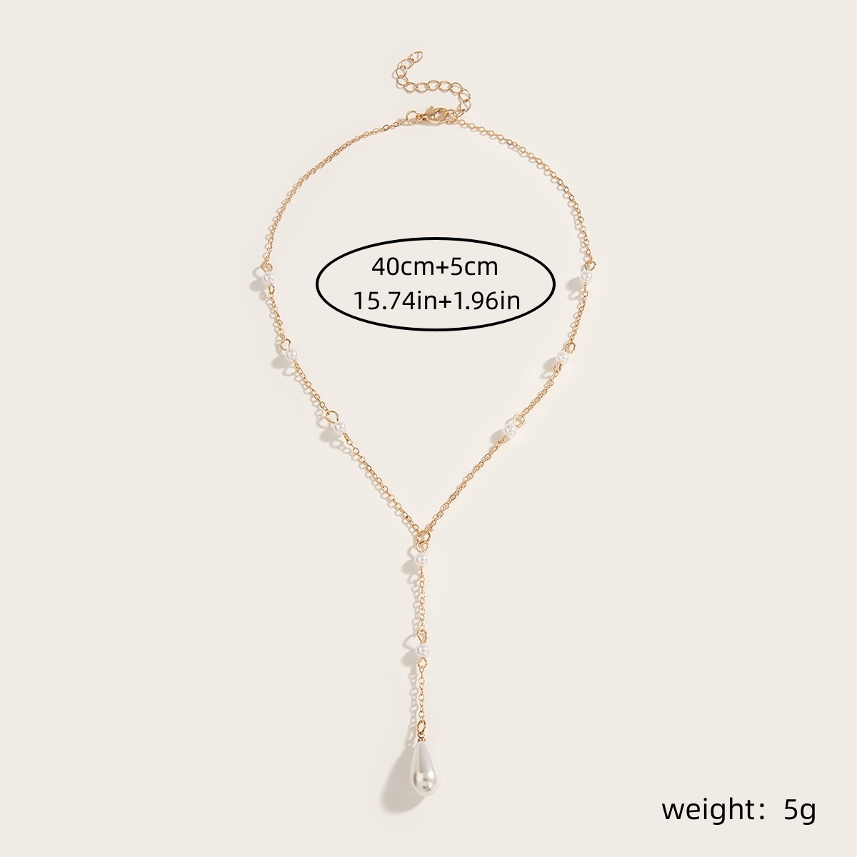 Pendant Necklace Classification Simple Style Solid Color Pearl Zinc Alloy Wholesale Pendant Necklace