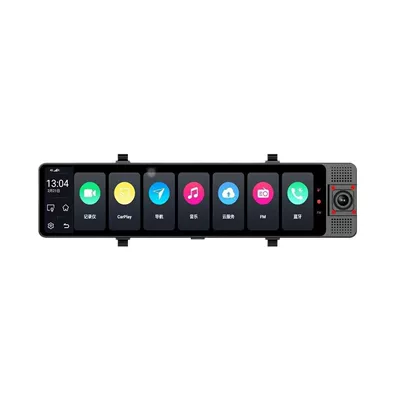 Android 4g Smart Rearview Mirror Driving Recorder Front and Rear 3 Lenses Online Navigation Remote Monitoring Carplay (Naviqasiyalı ağıllı güzgülər) - 12inch-full-screen-3-recording-4k1080p1080p4gcarplayandroid-auto