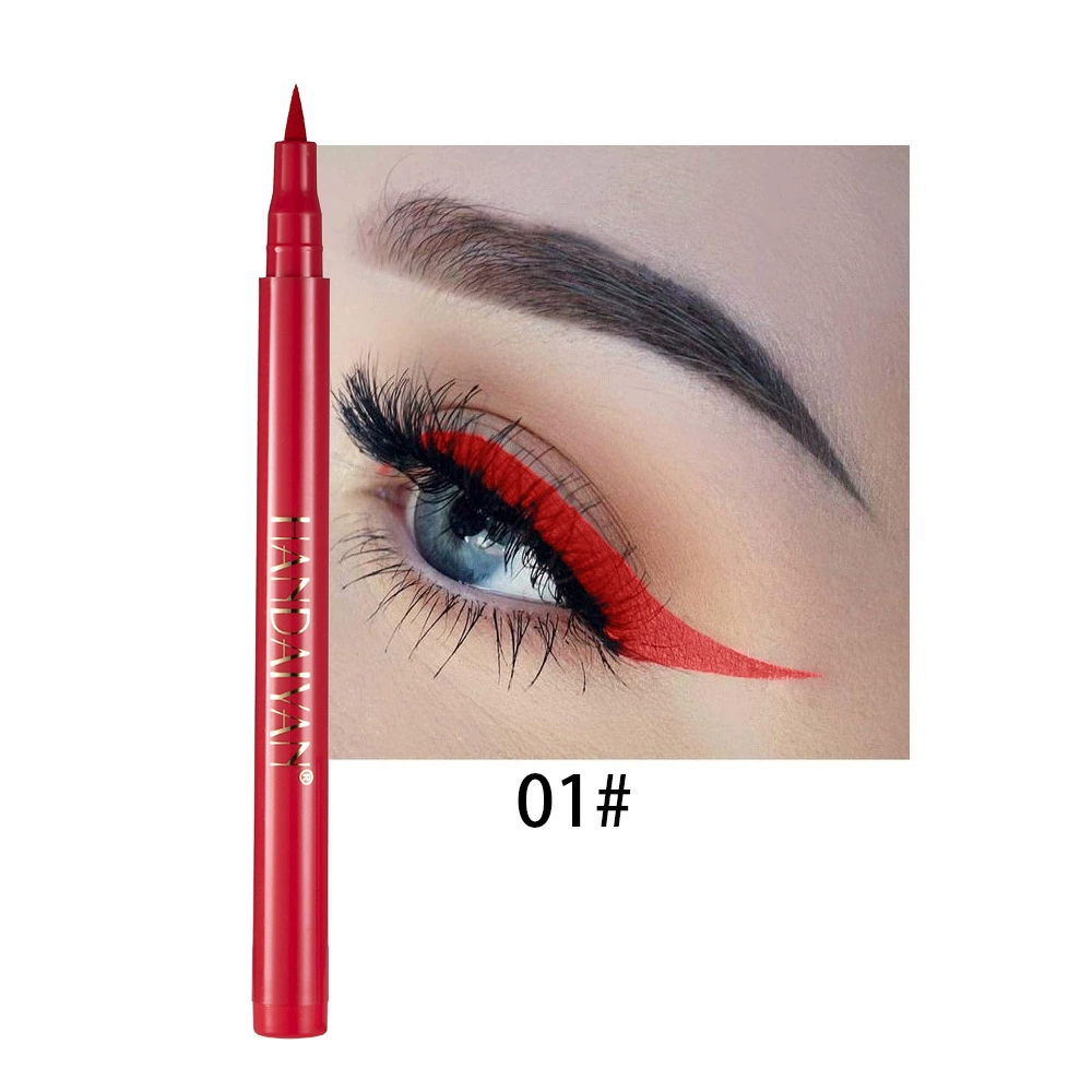 Eye Pencil (HANDAIYAN) Rainbow Makeup Primer, Waterproof Smudge‑Proof, 12 Colors, 1.6 g