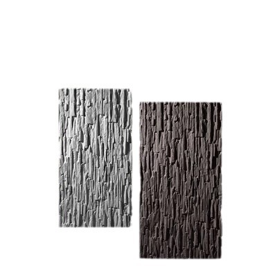 Paisaje PU Piedra de agua Muro cortina de agua Muro de fondo de piedra cultural Muro de fondo Azulejos de pared exterior Pu Piedra de piel de piedra Ligero