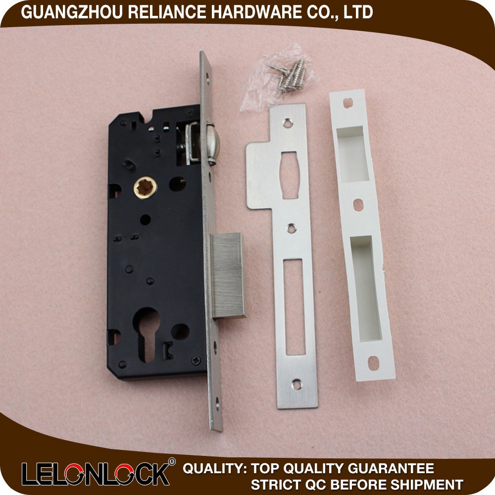 Cerradura de bola de acero inoxidable estándar europeo personalizada 85 serie de cerradura de bola de puerta de entrada a prueba de viento accesorios de cerradura de puerta interior