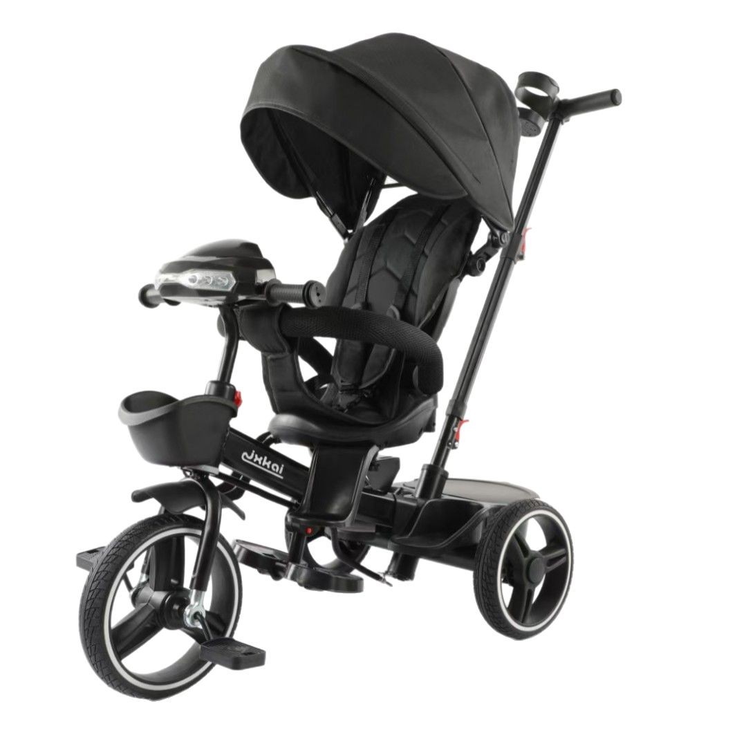 Triciclo Multifuncional Plegable para Niños de Aleación de Aluminio, Asiento Reclinable, para Paseos Infantiles image 3