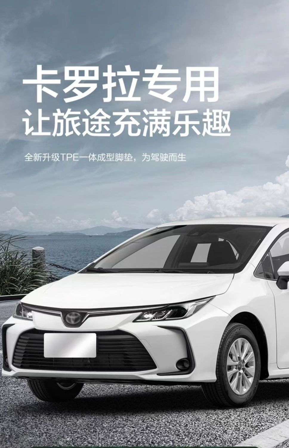 Suitable for Toyota Corolla Foot Mat Surrounding 14-24 Modified Interior Special Accessories TPE Car Foot Mat