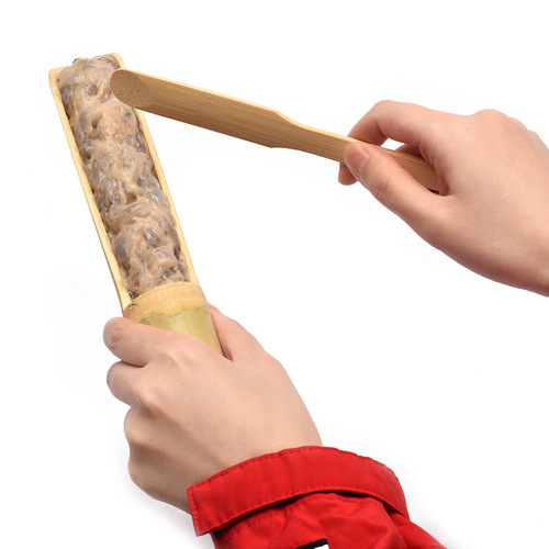 Shrimp slider maker, commercial hot pot restaurant shrimp slider spoon, household bamboo shrimp slider mold, fish ball and meatball maker