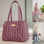 非洲热卖托特妈咪包新款高品质绣花尼龙妈妈包时尚四色多功能尿布