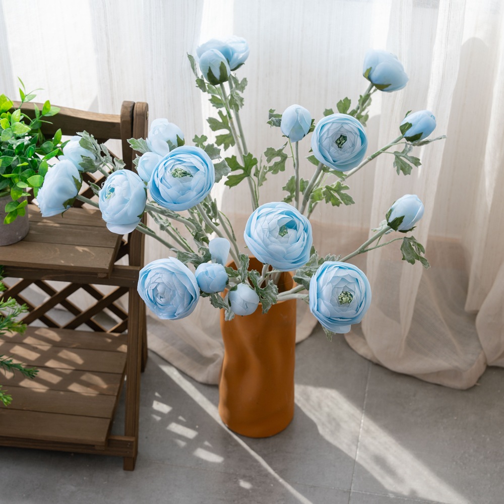 絹花陸蓮茶玫廠家推薦外貿仿真花婚慶批發出口家庭裝飾GF15636