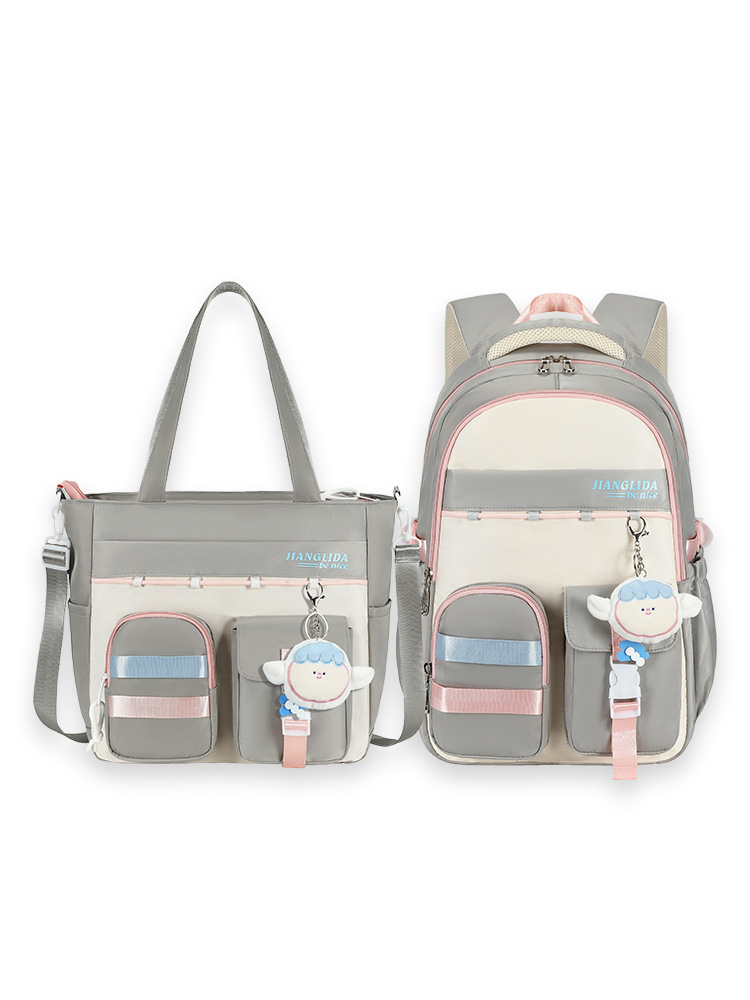 Mochila escolar para estudiantes de secundaria nueva para mujer con bolsa de matrícula