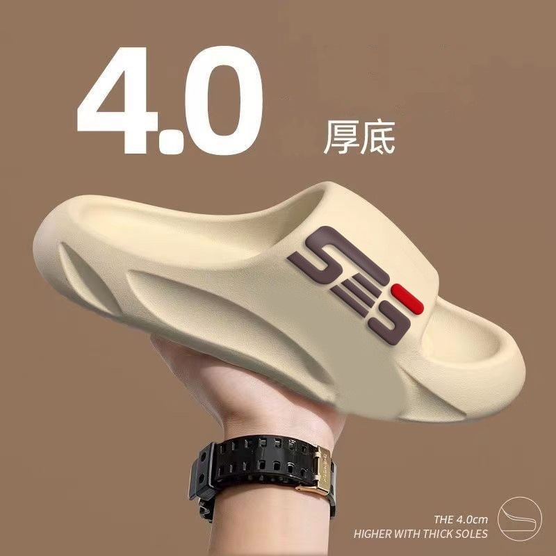 무료 배송, 남성용 슬리퍼, 여름 외출용, 내구성, 가정용, 실내용 두꺼운 밑창 남성용 슬리퍼