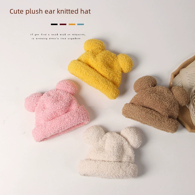 Colored children's winter keep warm hat, city style, western style