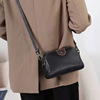 Fashionable leather trend one-shoulder bag, universal phone bag, cowhide, genuine leather