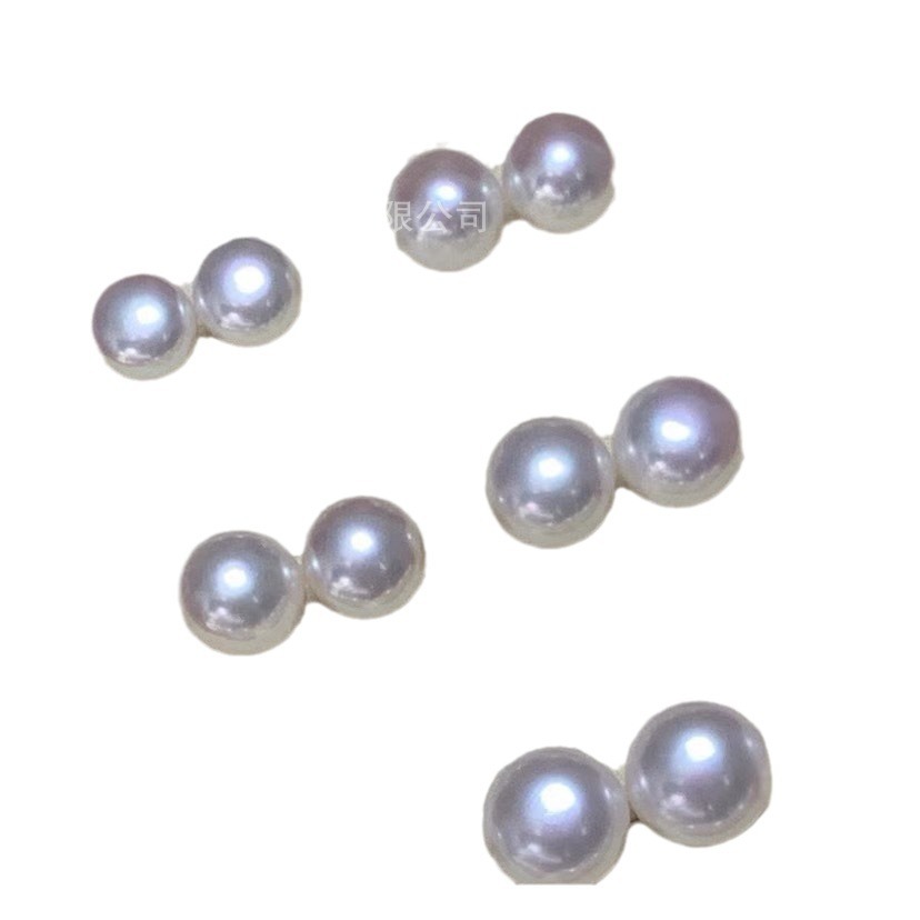 5A grade strong light 925 sterling silver natural freshwater pearl earrings earrings women's simple oblate silver earrings temperament