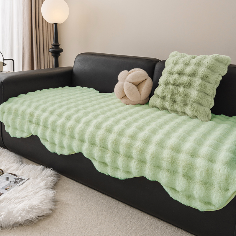Francia de forma especial engrosada tela de seda de peluche 2024 nuevo otoño invierno de alta calidad sensación fija cojín antideslizante