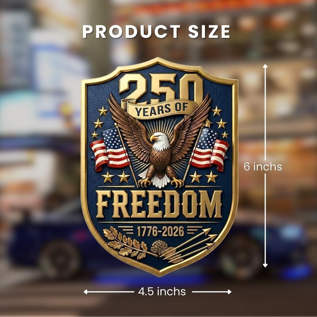 Amazon America 250th Anniversary Auto Stickers Patriotic American Vinyl Bumper Stickers
