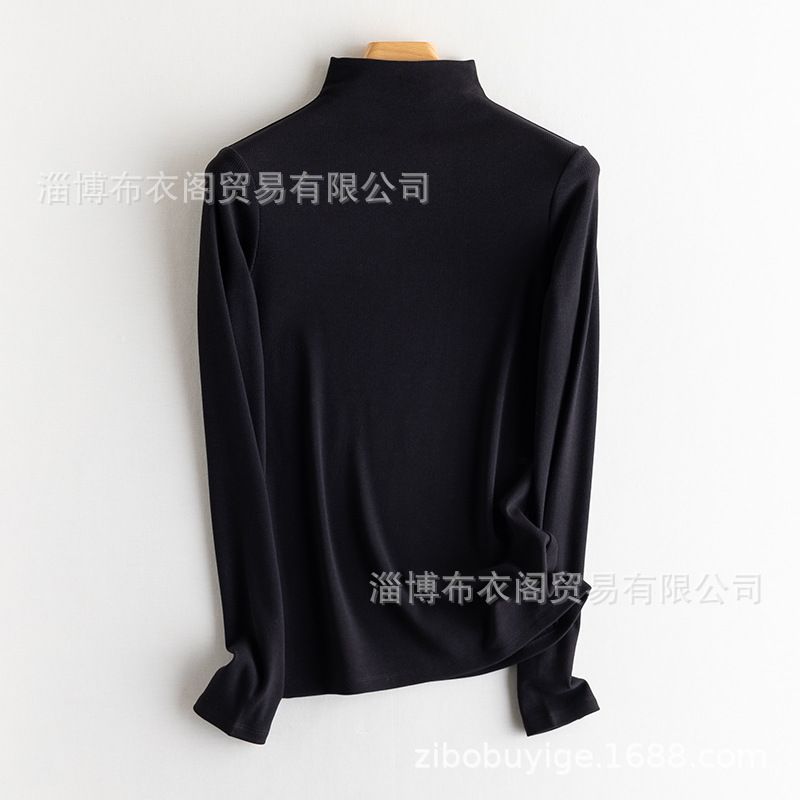 블랙[하프 터틀넥]