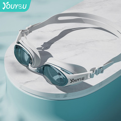 Swimming goggles 2023 new waterproof and anti-fog high-definition swimming goggles for men and women diving professional swimming cap and goggle set equipment