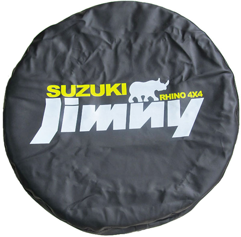 Jimny Spare Tire Cover for Trailers and Rvs, Thickened Pvc Leather, Sunproof and Dustproof, Universal Tire Protection