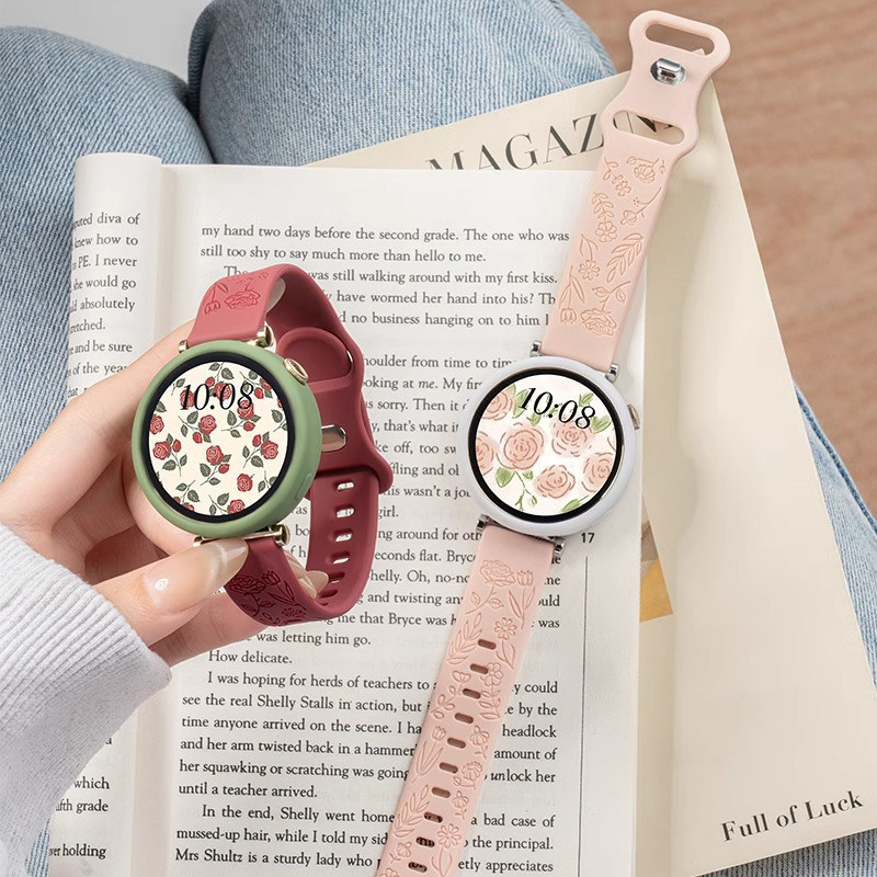 Suitable for Samsung Galaxywatch7/8 Silicone Strap with Figure-Eight Buckle 4Classic Men's Gears3 Smart S3