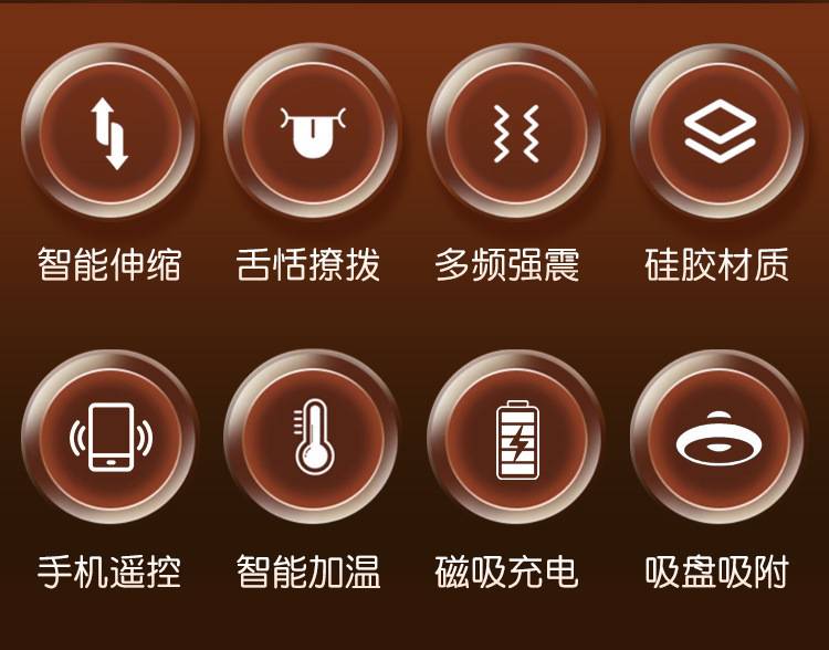 Jiuai Silicone Realistic Dildo with App Control, Telescopic Swing, Warming and Vibration — detail image 3