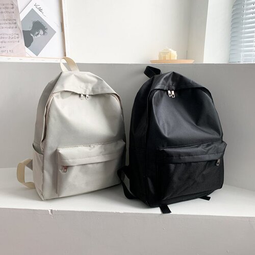 Pure Color Women's Dual Shoulder Bag, Summer Style, Simple Student School Bag for Girls, Exports Trendy Bag, Wholesale