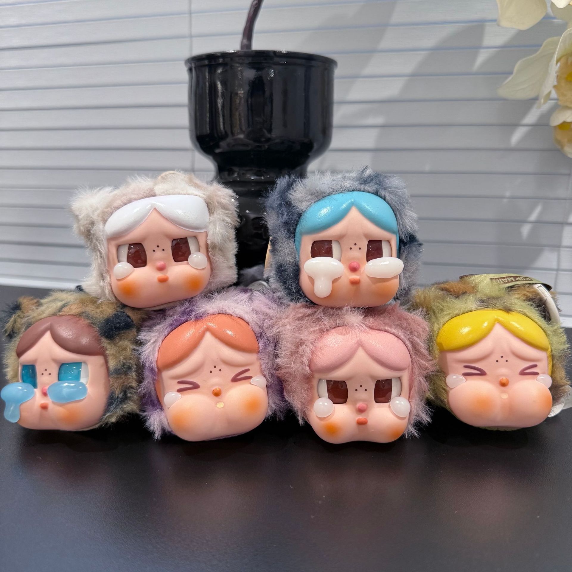 哭娃豹豹猫猫泡泡玛特拉布布盲盒潮玩手办公仔哭娃礼品物摆件跨境|ru