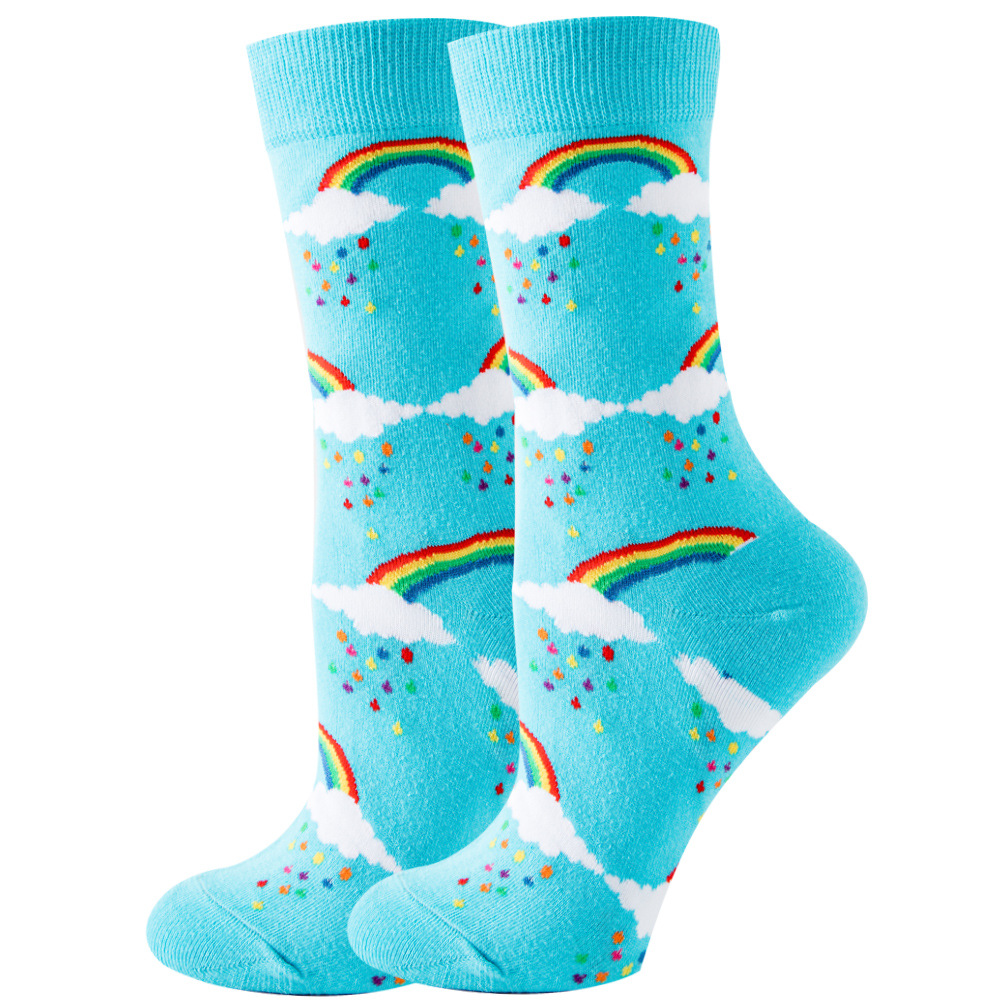 Holiday, Daily Occasion Animal Pattern Autumn&Winter Season Unisex Gender Unisex Cute Animal Cotton Crew Socks 20 Pairs Per Pack