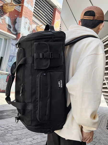 Large Capacity lightweight backpack new workwear style multi-functional travel bag multi-pocket shoulder messenger bag travel bag