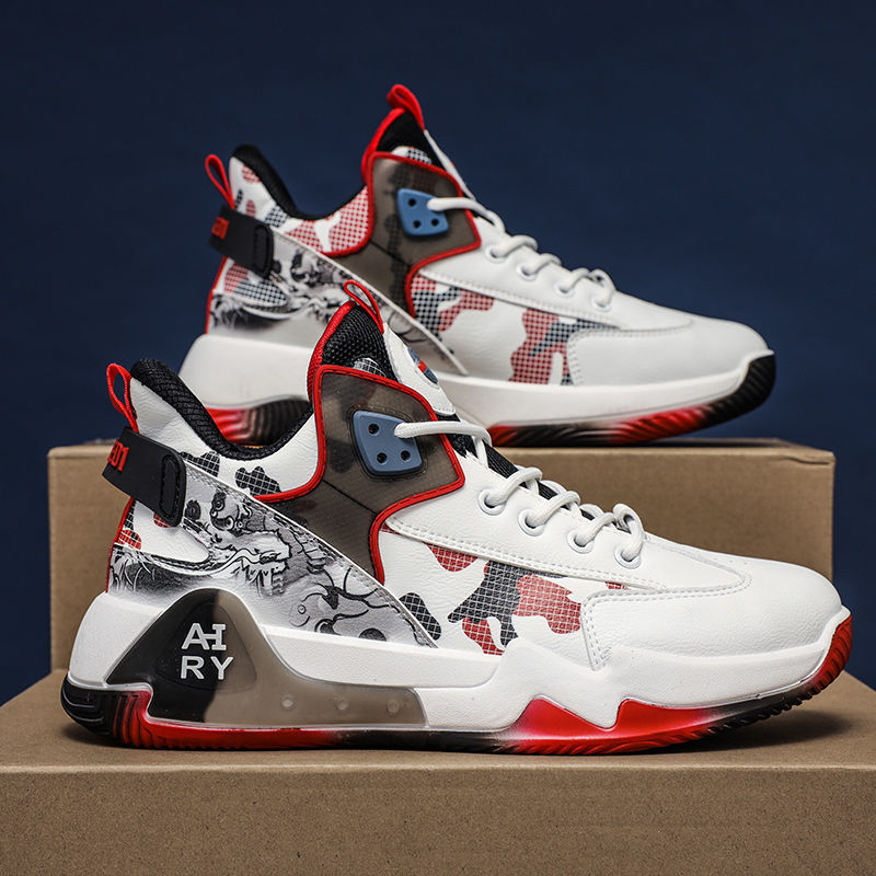 New Basketball Sports Shoes Factory Wholesale Autumn Men's Shoes Men's Casual Mesh Lace-up Running Teenagers Cross Border