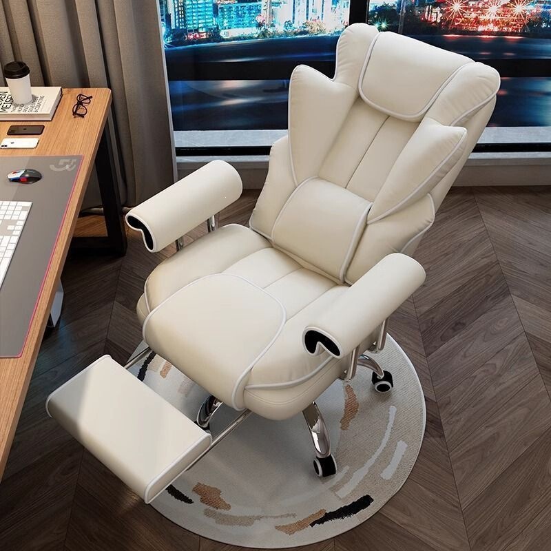Home office chair, comfortable for long-term sitting, reclining computer chair with footrest, gaming chair, study chair, adjustable height, swivel executive chair Home office chair, comfortable for long-term sitting, reclining computer chair with footrest, gaming chair, study chair, adjustable height, swivel executive chair