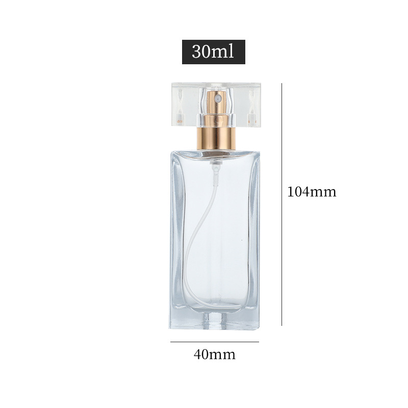 Perfume sub-botella 5ml portátil presionando botella de spray transparente de vidrio cosmético botella vacía al por mayor botella de spray de niebla fina