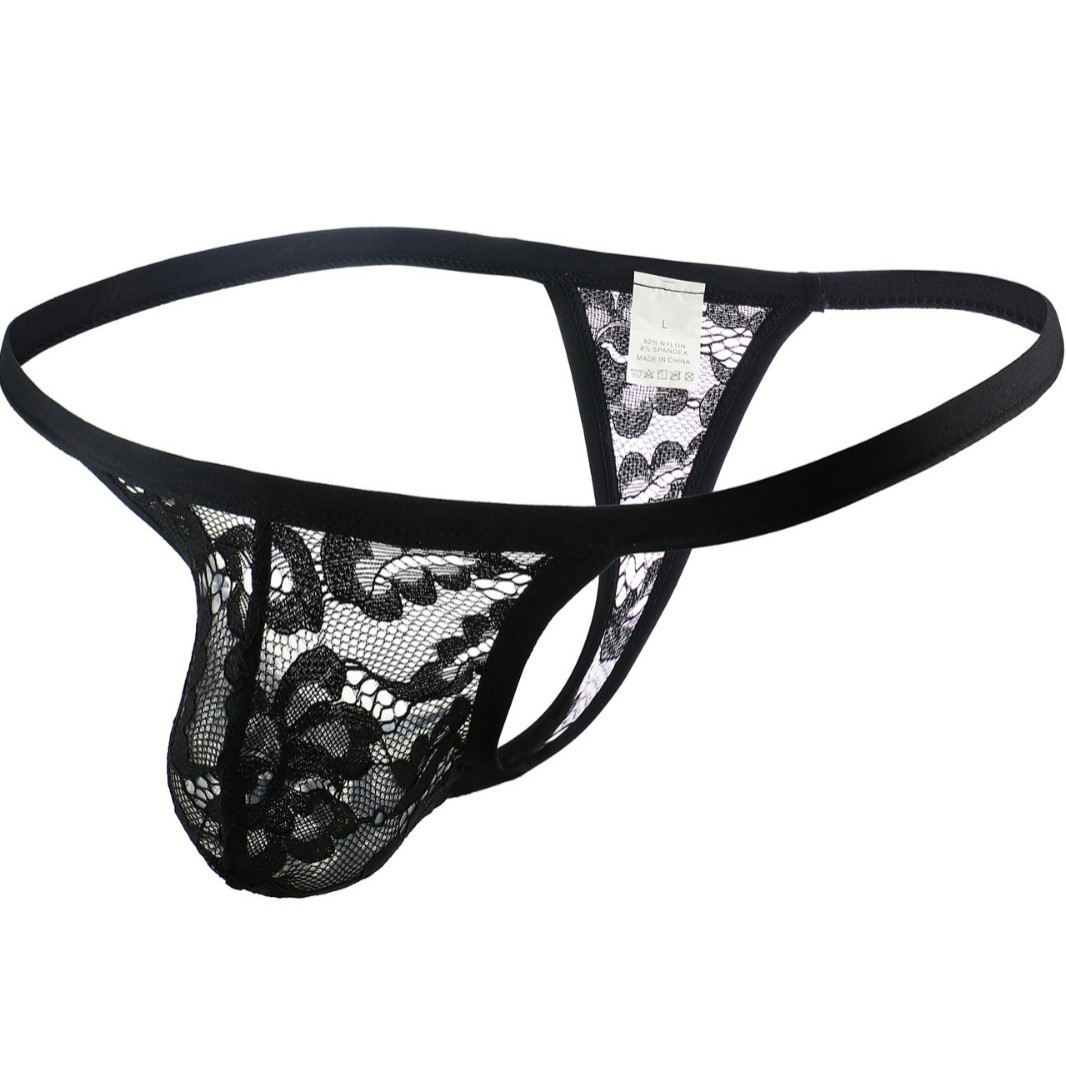 Men's Underwear Sexy Lace Mesh Briefs