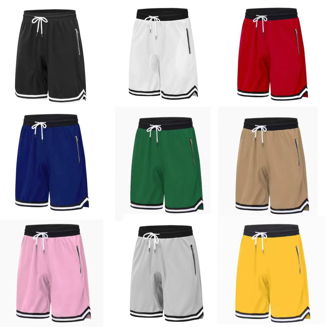 Summer Thin Shorts Mesh Sports Basketball Shorts Men's Running Training Breathable Fitness Five-Point Pants Loose Type