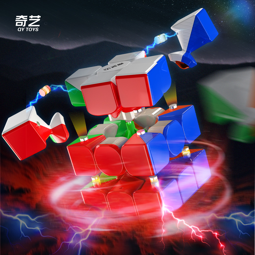 Qiyi Warrior M3 Level 3 Magnetic Competition Racing Uv Drill Surface Rubik's Cube Children's Gift Toy Wholesale