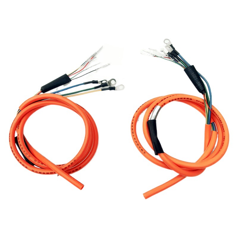 500W800W1000W coche eléctrico sin escobillas cable del motor 2 cuadrado 2,5 cable del motor cuadrado naranja cable del motor