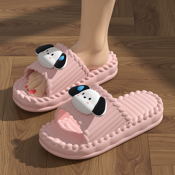 Pink [speechless dog] chao soft clouds stepping on shit