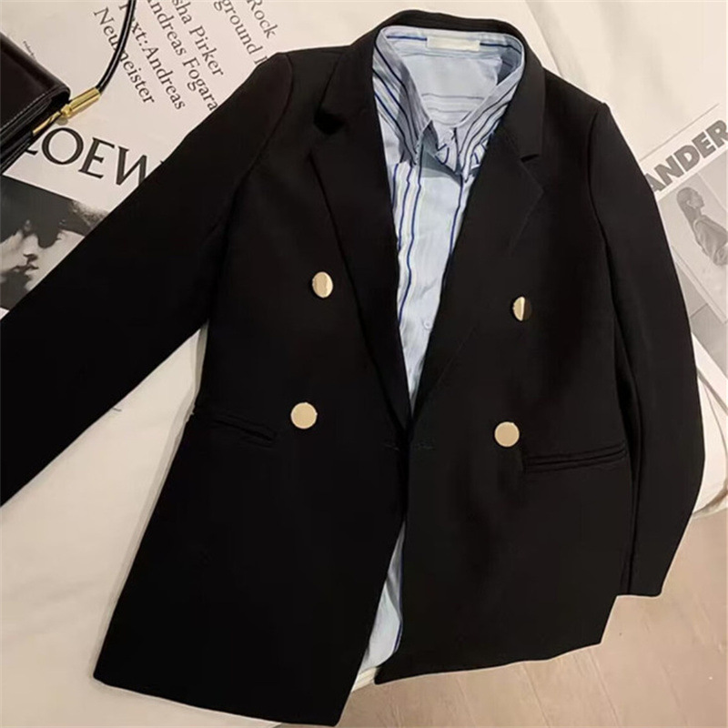 Casual Blazer for Women in Orange-Red, Trendy 2026 Spring and Autumn Korean Style, Professional Suit with a Stylish and Elegant Korean Commuter Look