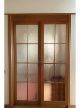 松木实木玻璃门窗折叠窗户可订原木风甜品咖啡店平开门连窗推拉门