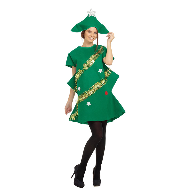 Costume de couple de sapin de Noël pour cosplay de Noël_voghion.com