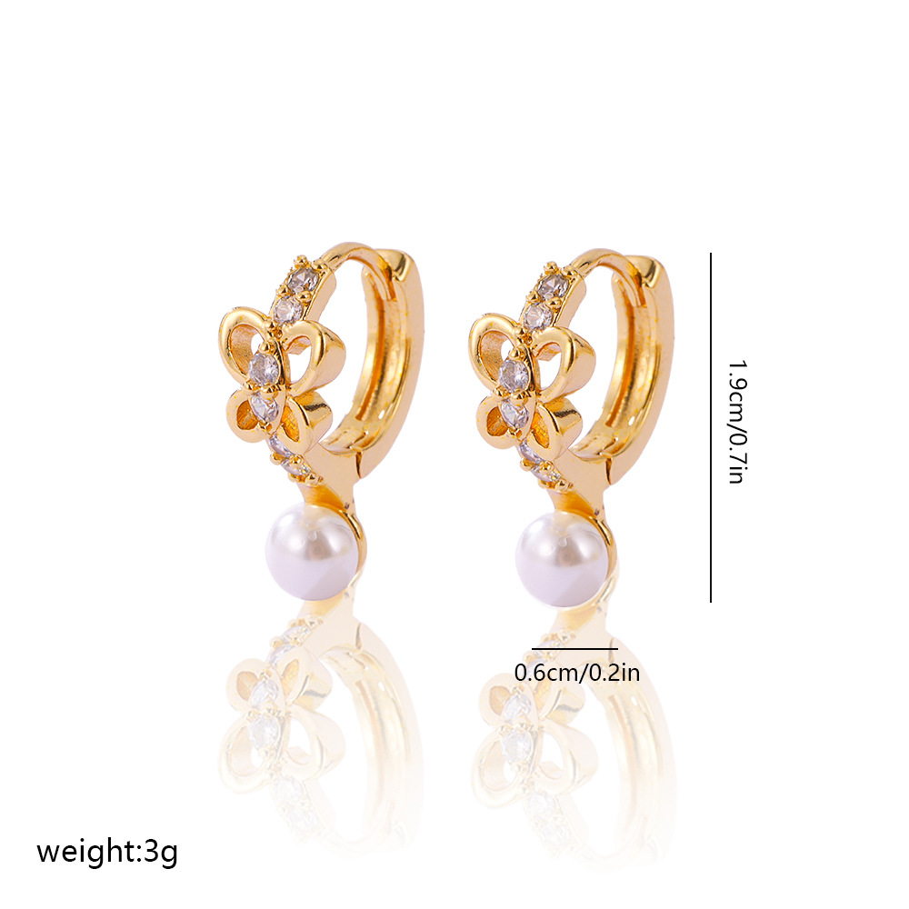 5g Weight Brass Ear Needle Material Zircon Inlay Material Drop Earrings Classification 1 Pair Quantity Daily Occasion Brass Material Heart Shape, Bow Knot Pattern Women's Gender Inlay Design Elegant Style 1 Pair Elegant Heart Shape Bow Knot Inlay Brass Zircon Drop Earrings 7