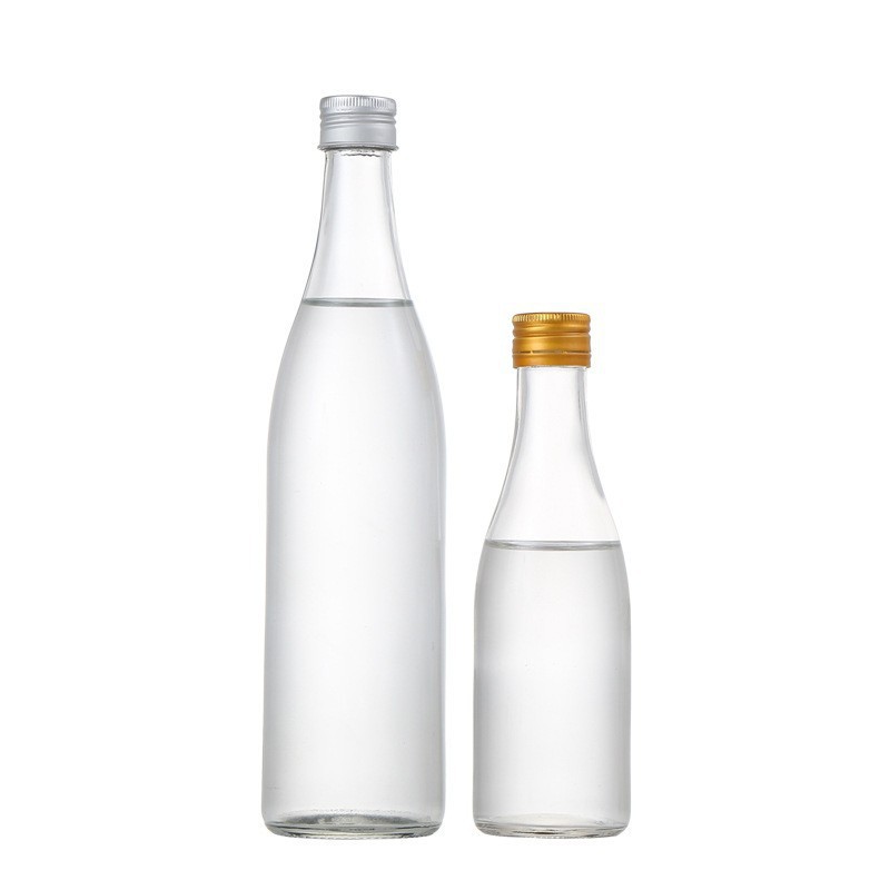 二锅头玻璃白酒瓶一斤装酒瓶牛二空瓶250ml500ml透明玻璃瓶小容量