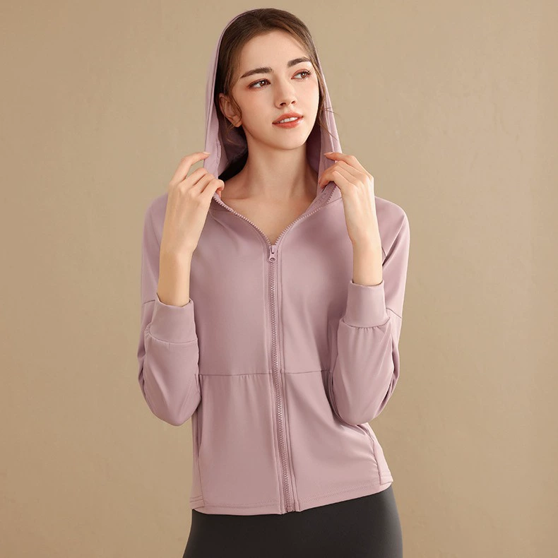 Спортивная куртка с капюшоном, кардиган на молнии, облегающий фитнес-топ, универсальная одежда для бега, тренировок и йоги больших размеров