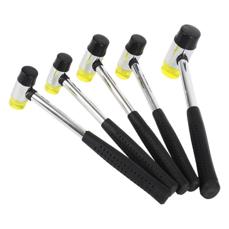 Бытовой многофункциональный съемный молоток с фабрики оптом, двуглавый монтажный молоток, резиновый молоток с круглой головкой и несколькими спецификациями