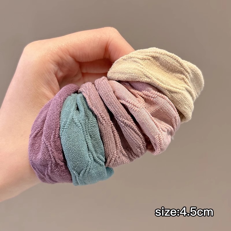 Cuerdas de cabeza de alta elasticidad duradera niñas delicadas anillo de cabello de alta calidad cuerdas de cabello de cola de caballo atadas de cabello correa cubierta de cuero