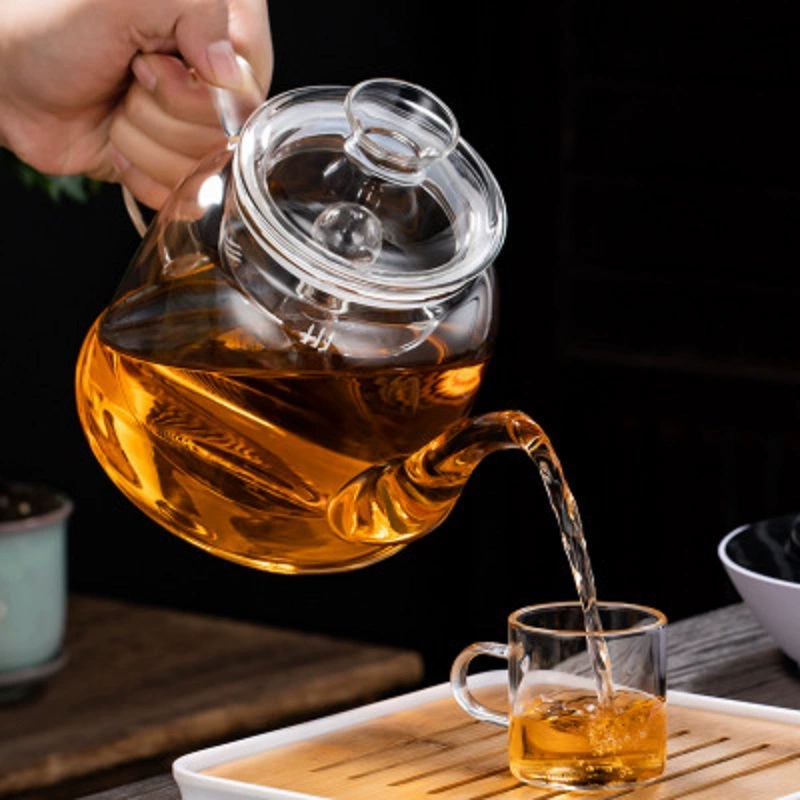 Glass teapot, capacious material, herbal tea, wholesale
