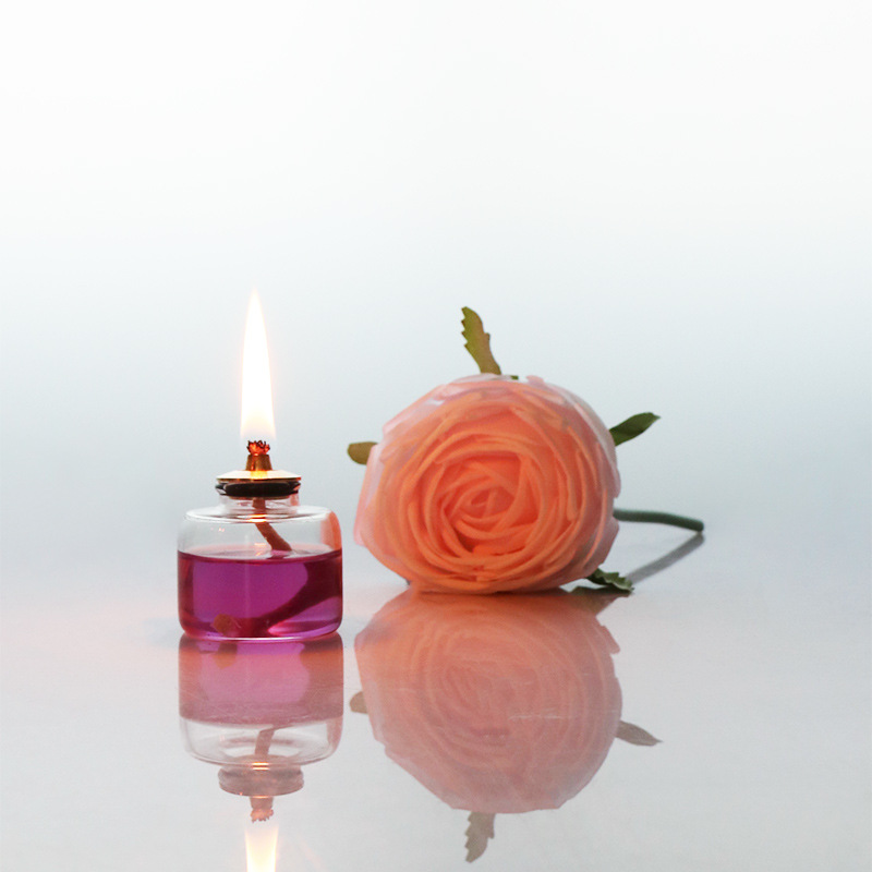 Lámpara de aceite creativo al aire libre camping pequeña lámpara de aceite restaurante bar característica cristal casa romántica atmósfera vela lenta vida