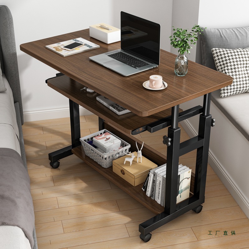 Bedside Table Movable Computer Desktop Table Bedroom Home Student Desk Lift Dormitory Lazy Computer Table