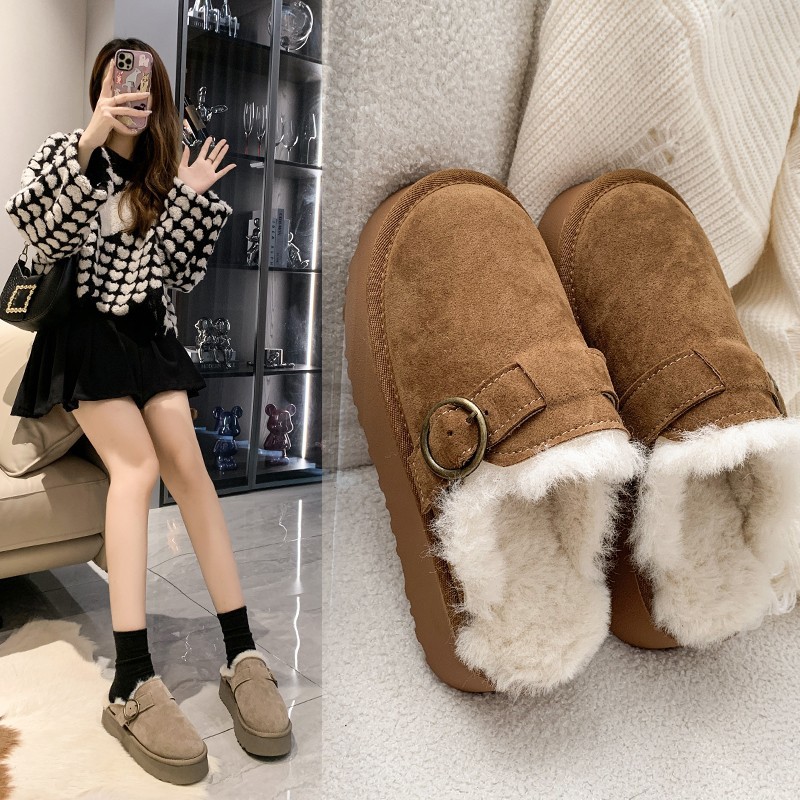 Women's slippers platform for leisure