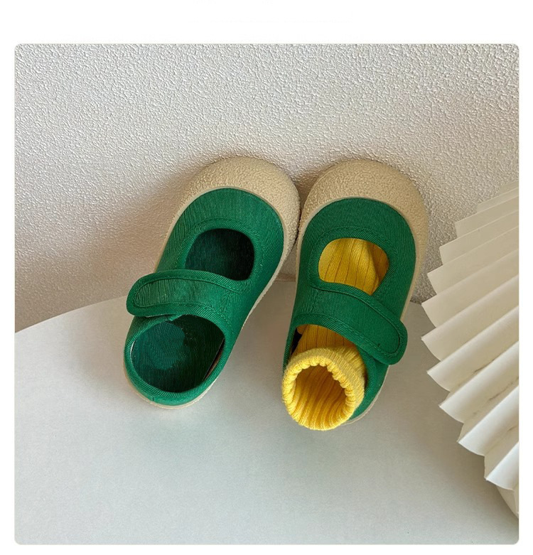 Chaussures bébé premiers pas souples en toile style décontracté_voghion.com