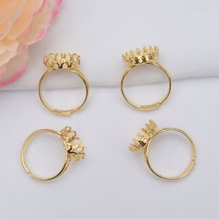 �羳��ɫ14k����ʹڽ�ָ�����Ʒ����S�~��ָ��diy�ֹ��������l
