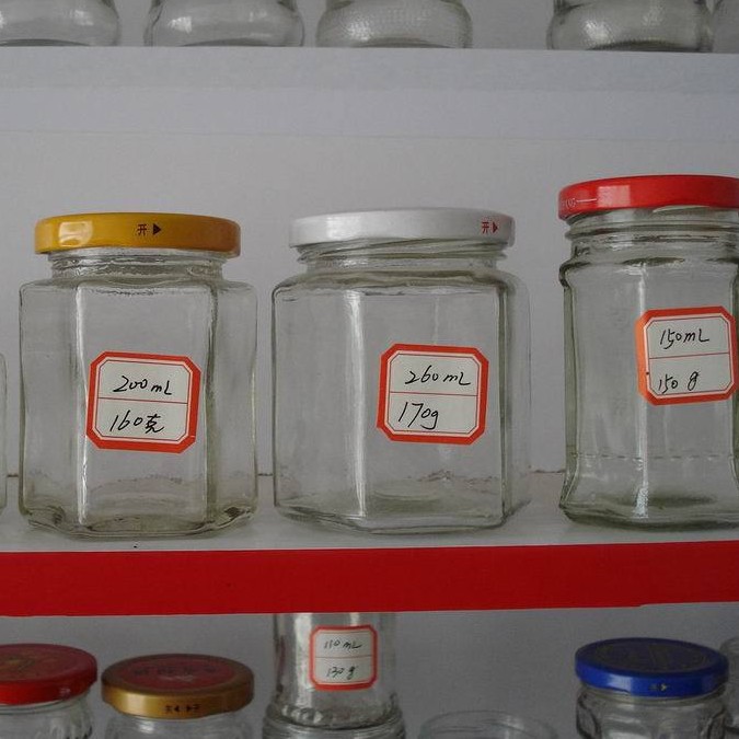 供应生产蜂蜜瓶500六棱玻璃瓶产品优惠中