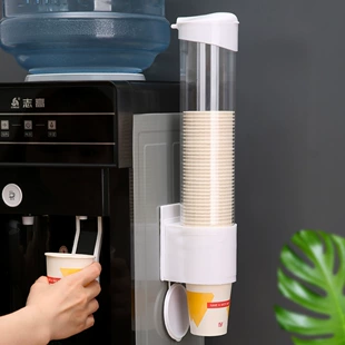 @次 Double tube paper cup holder storage rack
